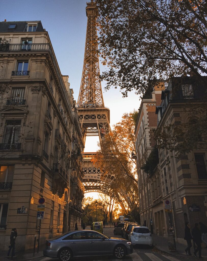 tower, eiffel tower, road, landmark, tour, romantic, symbol, phone wallpaper, city, paris, france, aesthetic wallpaper, iphone wallpaper